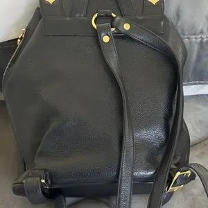 MGM | Bags | Mgm 0 Authentic Black Leather Backpack | Poshmark display picture 3